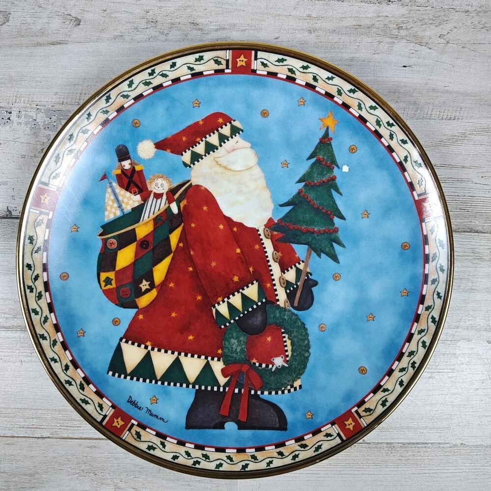 FRANKLIN MINT Royal Doulton CHRISTMAS DELIVERIES Bone China Plate By Debbie Mumm